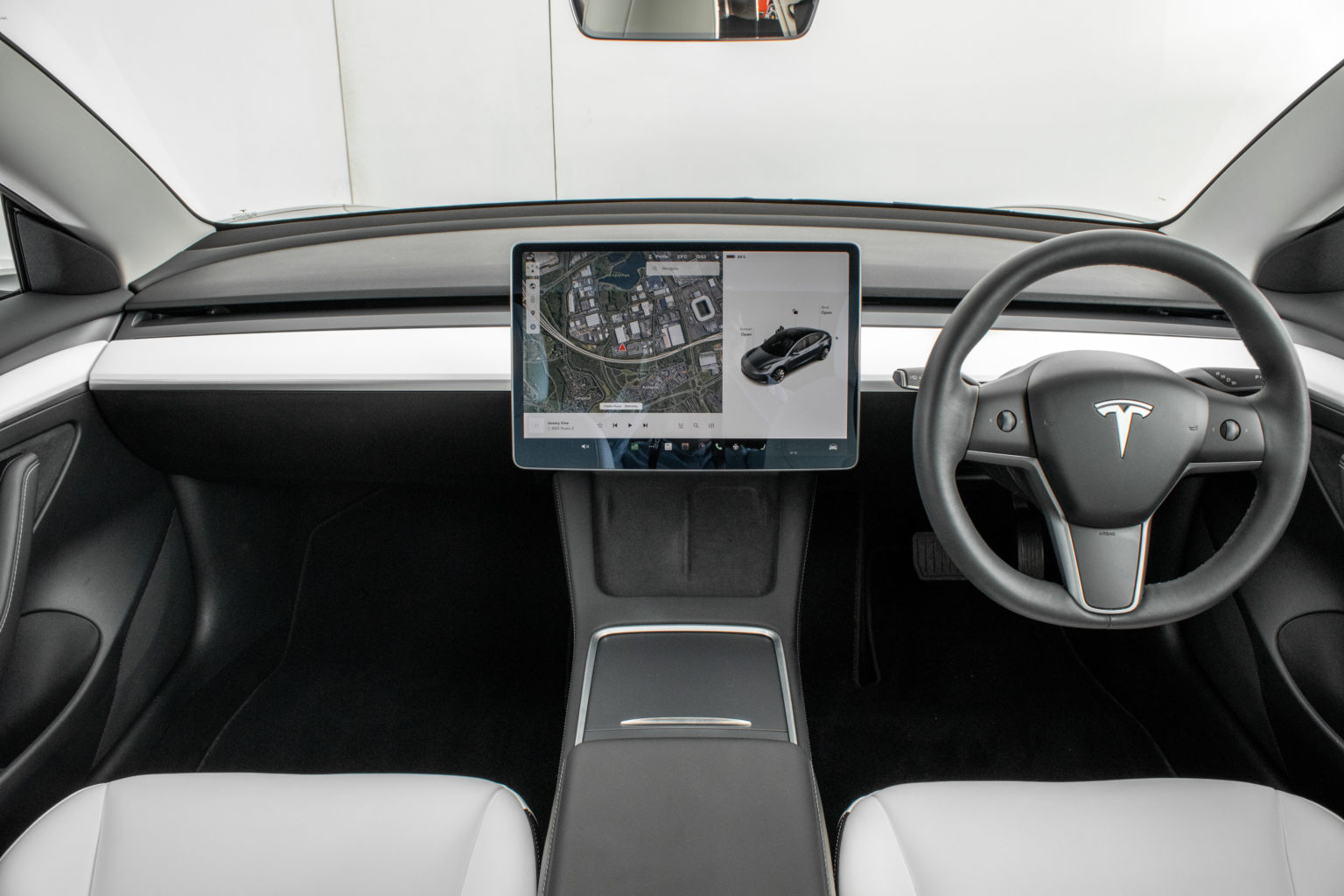 Tesla Model 3 Grey White Interior_22 - Pearce & Dale